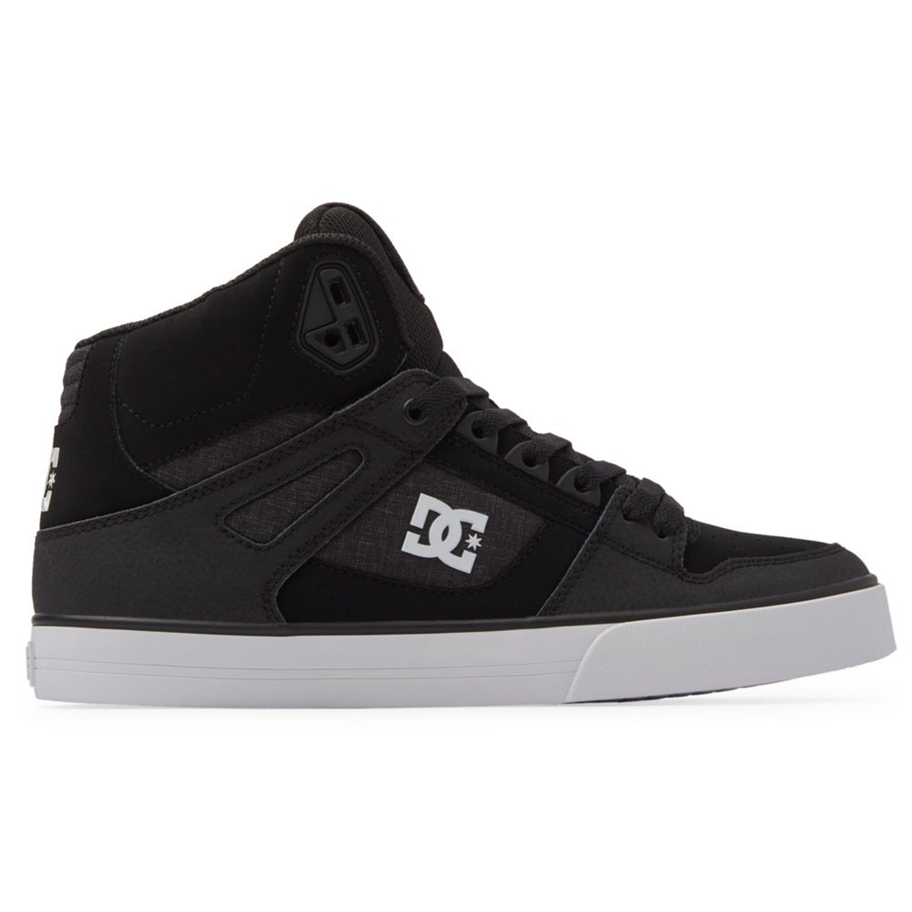 DC Pure Hi Wc Mens Shoe - Black/White/Battleship