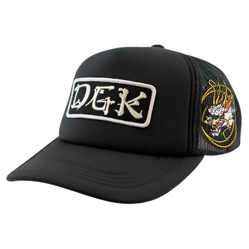 DGK Ryujin Snapback Trucker Cap - Black