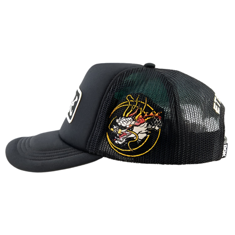 DGK Ryujin Snapback Trucker Cap - Black