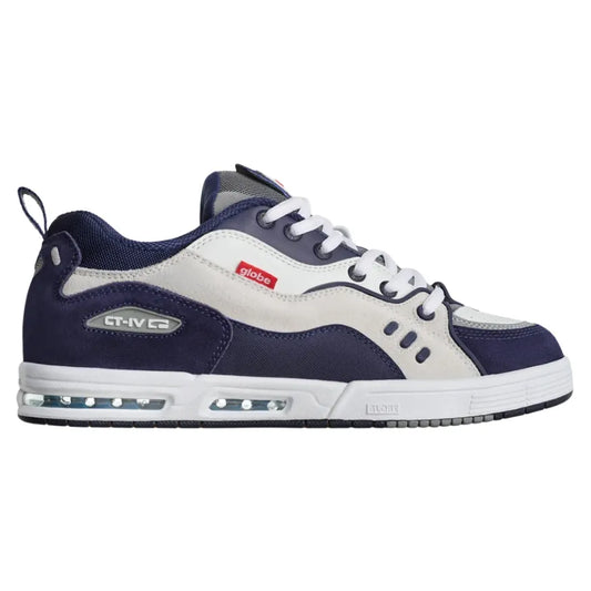 GLOBE CT-4 Mens Low Shoe - White/Navy