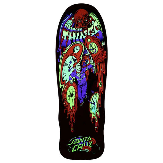 SANTA CRUZ Stranger Things Grabke Max Melting Clock 9.7 X 29.4 Cruiser Deck -  Multi