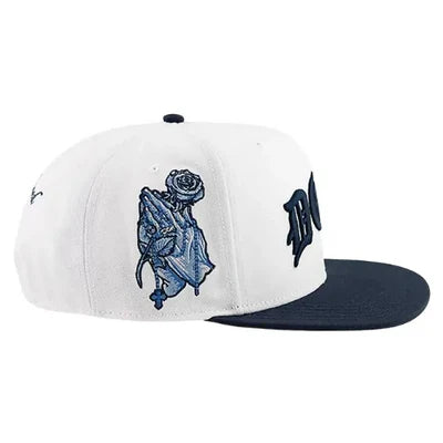DGK Pray Snapback Cap - White/Navy