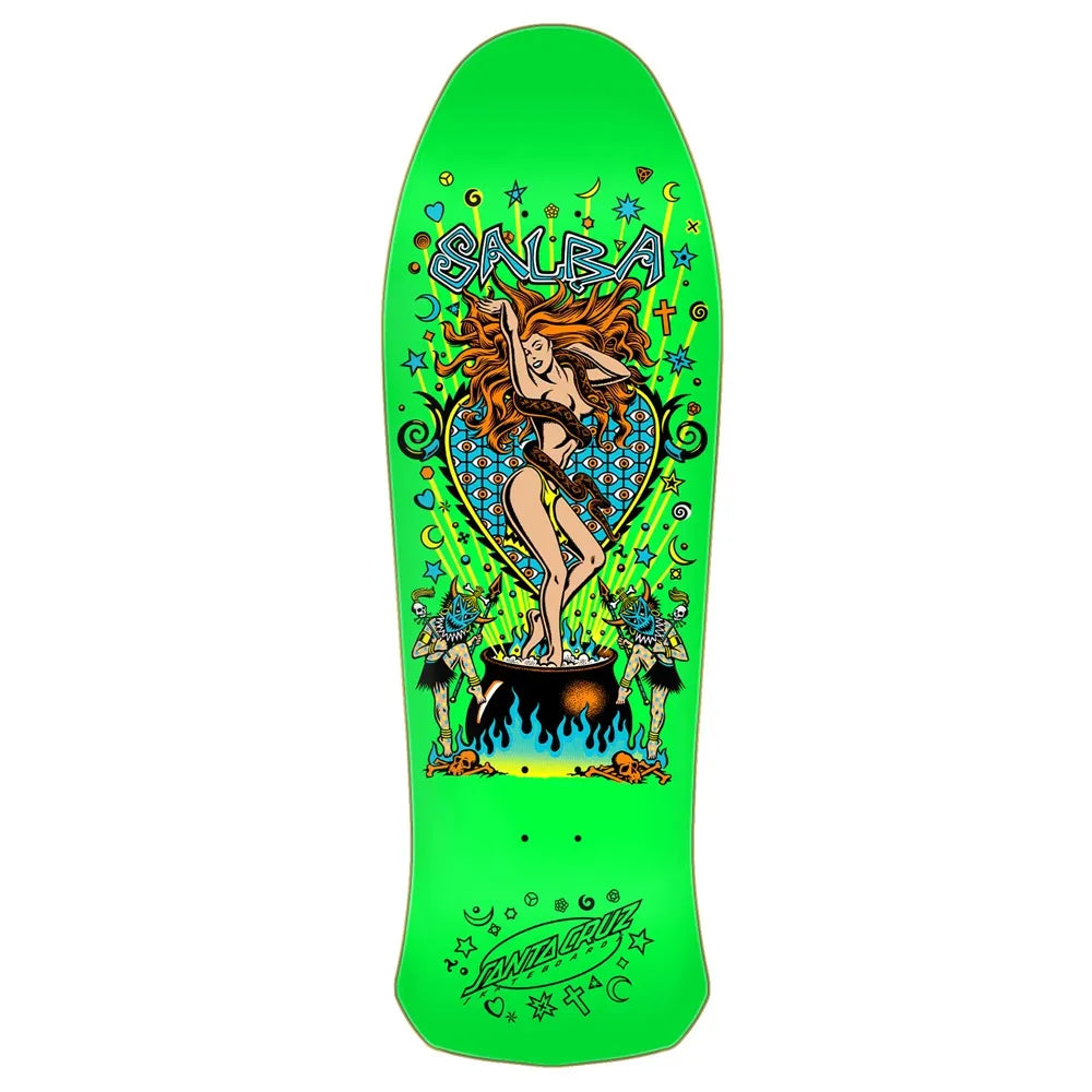 SANTA CRUZ Salba Witch Doctor Reissue 10.4 X 32 Cruiser Deck - Green