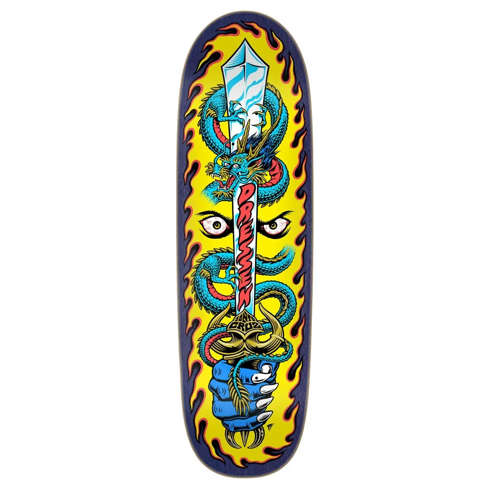 SANTA CRUZ Dressen Sword 9.25 X 31.95 Pro Shaped Deck - Multi