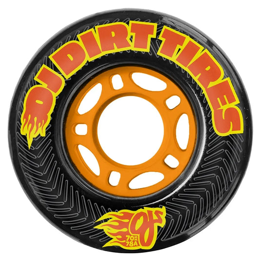 OJ WHEELS 78A Dirt Tires Thunder Juice 70mm Skateboard Wheels - Black