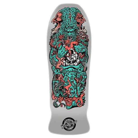 SANTA CRUZ Roskopp Five Reissue  10.22 X 30.25 Cruiser Deck - Silver