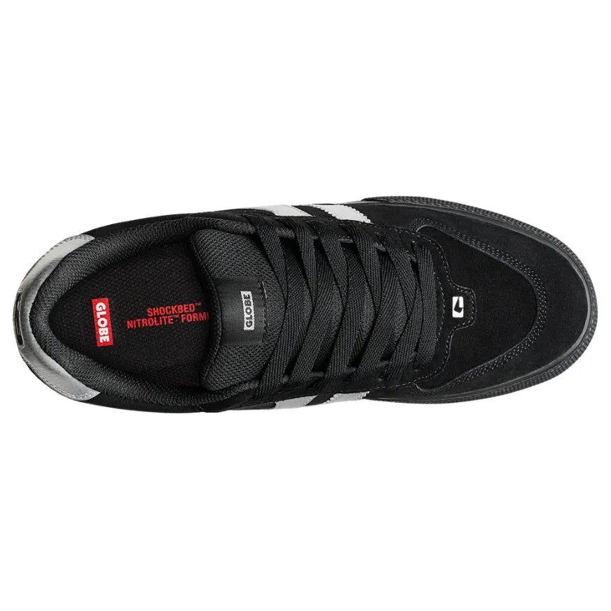 GLOBE Encore 2 Mens Shoe - Black/Metallic Silver