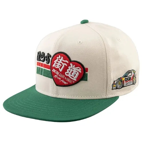 DGK x Kaido House Raceway Snapback Cap - Natural
