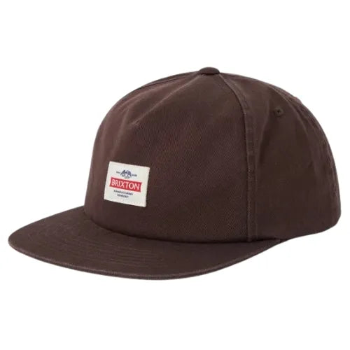 BRIXTON Trademark Snapback Cap - Walnut Brown