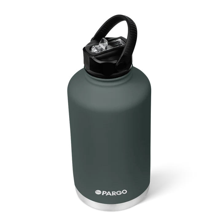PARGO 1890ml Insulated Sports Drink Bottle w/ Straw Lid - BBQ Charcoal