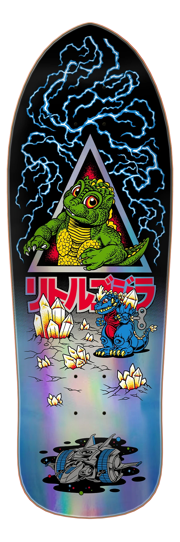 SANTA CRUZ x GODZILLA Jr Natas 9.89 X 29.82 Cruiser Deck - Black