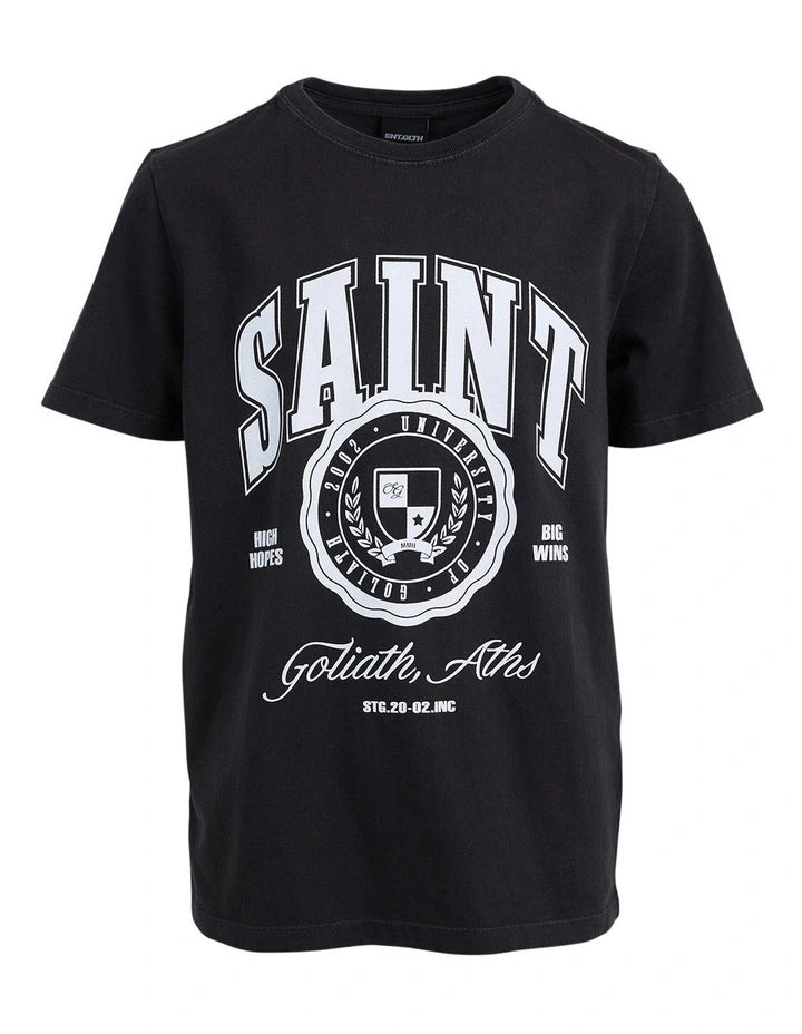 ST GOLIATH Princeton Youth Tee - Washed Black