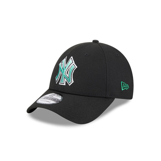 NEW ERA New York Yankees Emerald Blend Repreve 9FORTY Snapback Cap - Black/Emerald