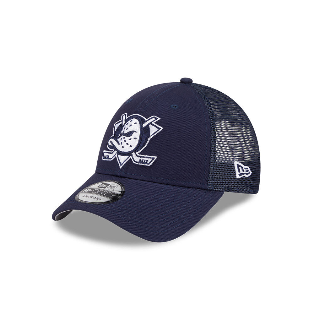 NEW ERA Anaheim Ducks 9FORTY Snapback Trucker Cap - Navy/Grey UV