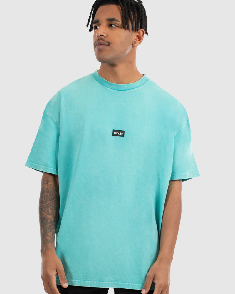 WNDRR Hoxton Vintage Fit Mens Tee - Washed Teal