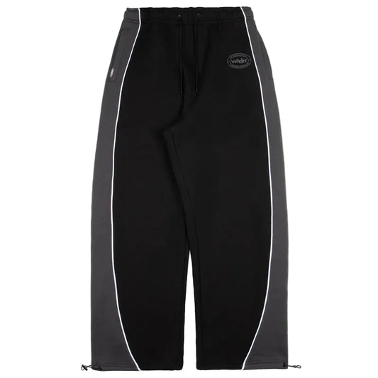 WNDRR Token Mens Panel Lounge Trackpant - Black/Grey