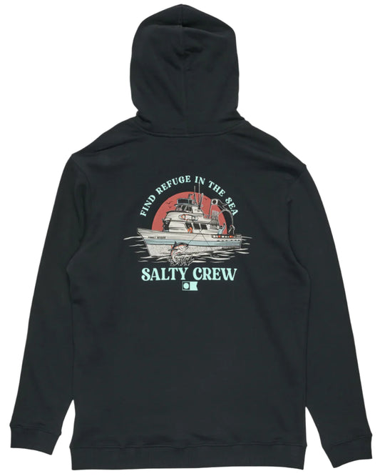 SALTY CREW Day Charter MW Mens Hoodie - Black