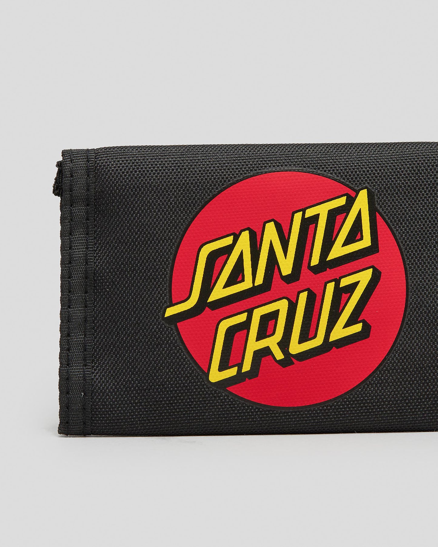 SANTA CRUZ Classic Dot Strip Velcro Wallet - Black