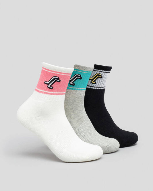 SANTA CRUZ OGSC Girls 3pk Socks - Multi