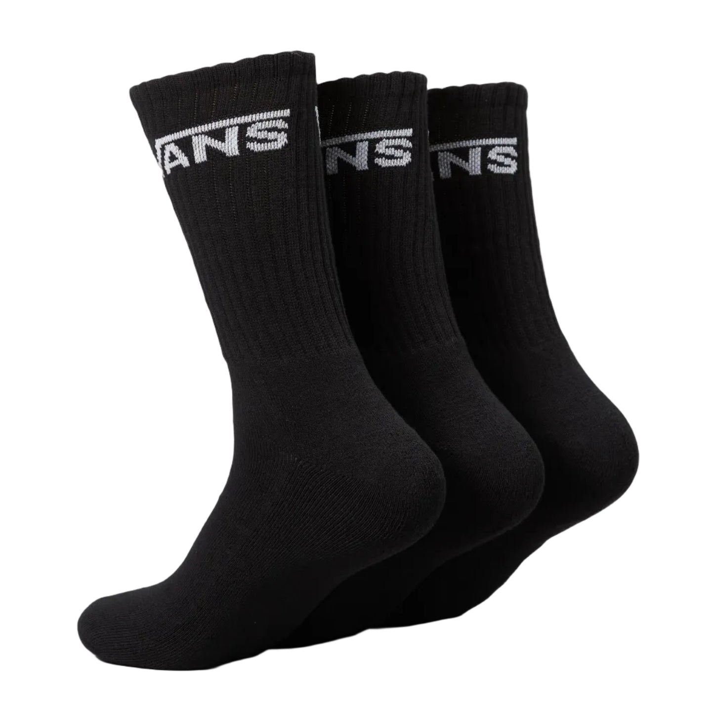 VANS Classic Crew 3pk Socks - Black