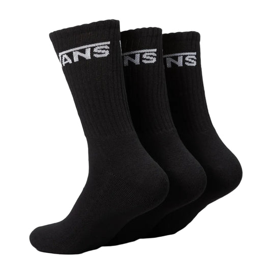 VANS Classic Crew 3pk Socks - Black