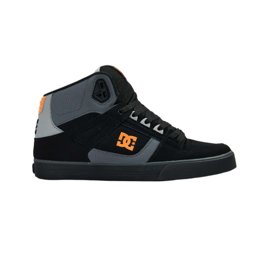 DC Pure Hi Wc Mens Shoe - Black/Orange/Grey