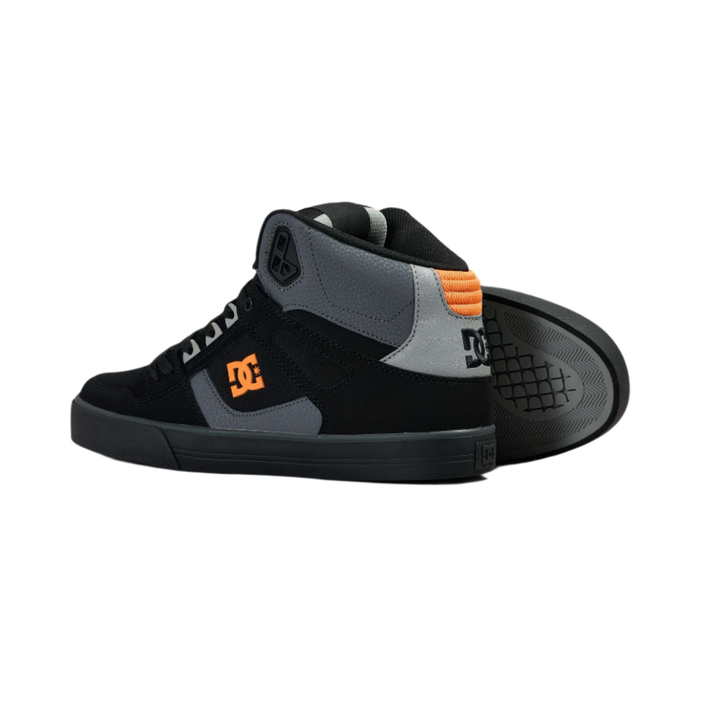 DC Pure Hi Wc Mens Shoe - Black/Orange/Grey