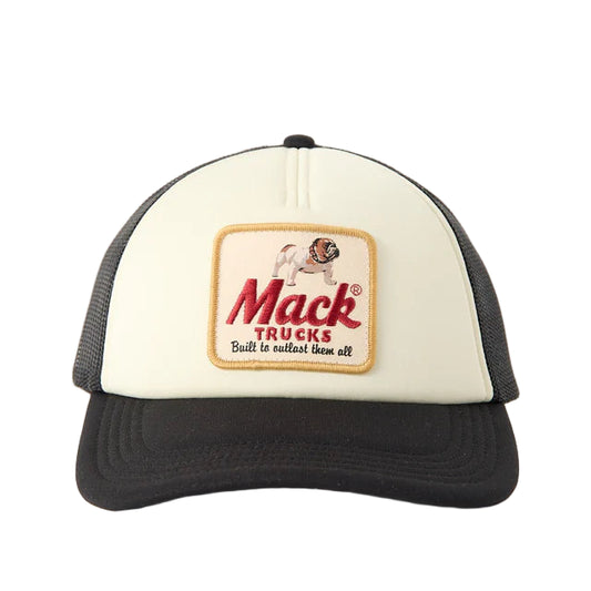 AMERICAN NEEDLE Mack Trucks Built To Outlast Foamy Valin Snapback Trucker Cap - Black/White