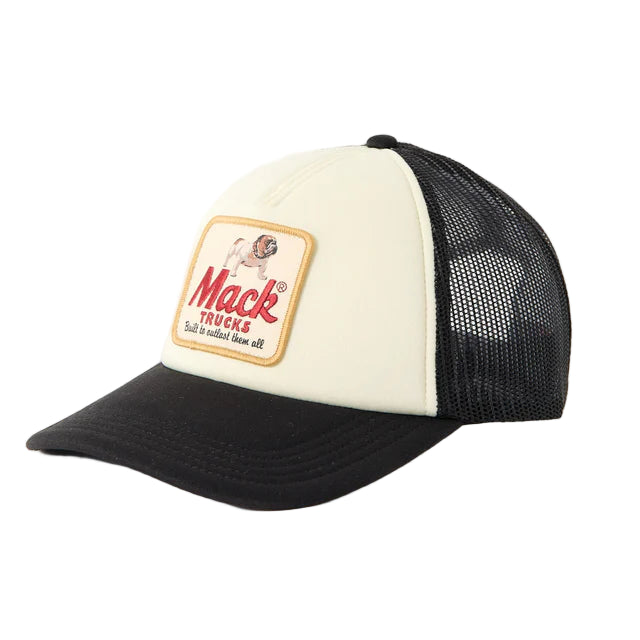 AMERICAN NEEDLE Mack Trucks Built To Outlast Foamy Valin Snapback Trucker Cap - Black/White