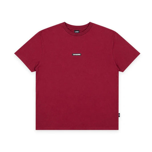WNDRR Union Box Fit Tee - Blood Red