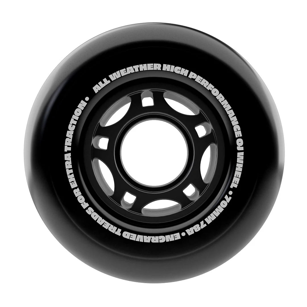 OJ WHEELS 78A Vandals Dirt Tires Thunder Juice 70mm Skateboard Wheels - Black