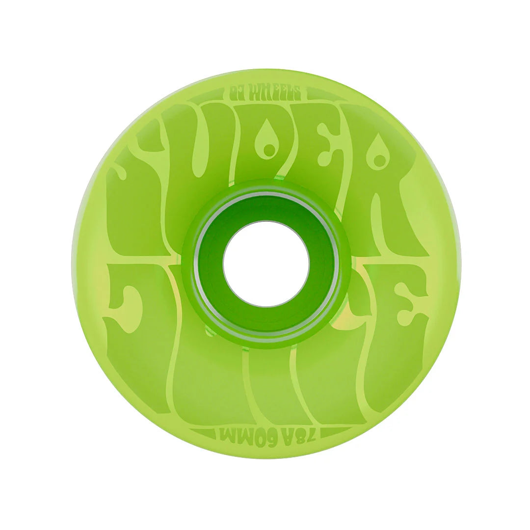 OJ WHEELS 78A Bubble Gum Super Juice 60mm Skateboard Wheels - Green
