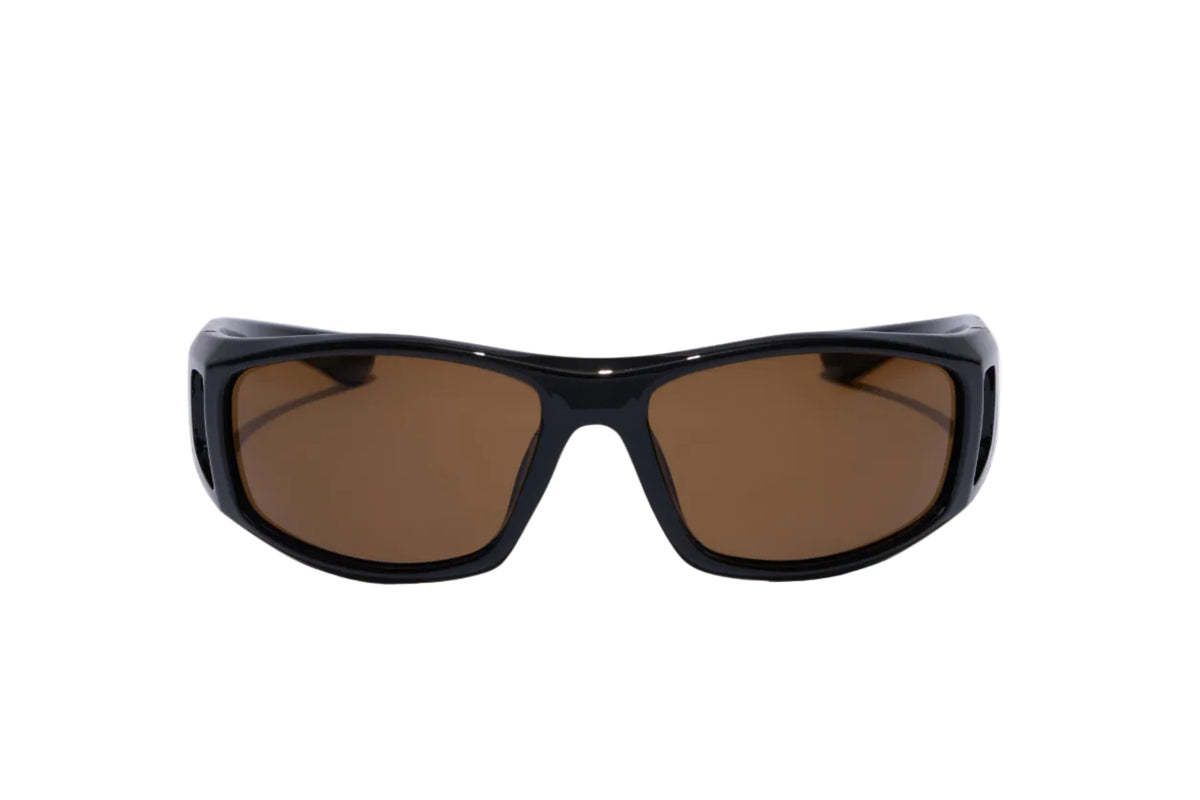 RITUAL VISION Dragster Polarised Sunglasses - Polished Black/Bronze