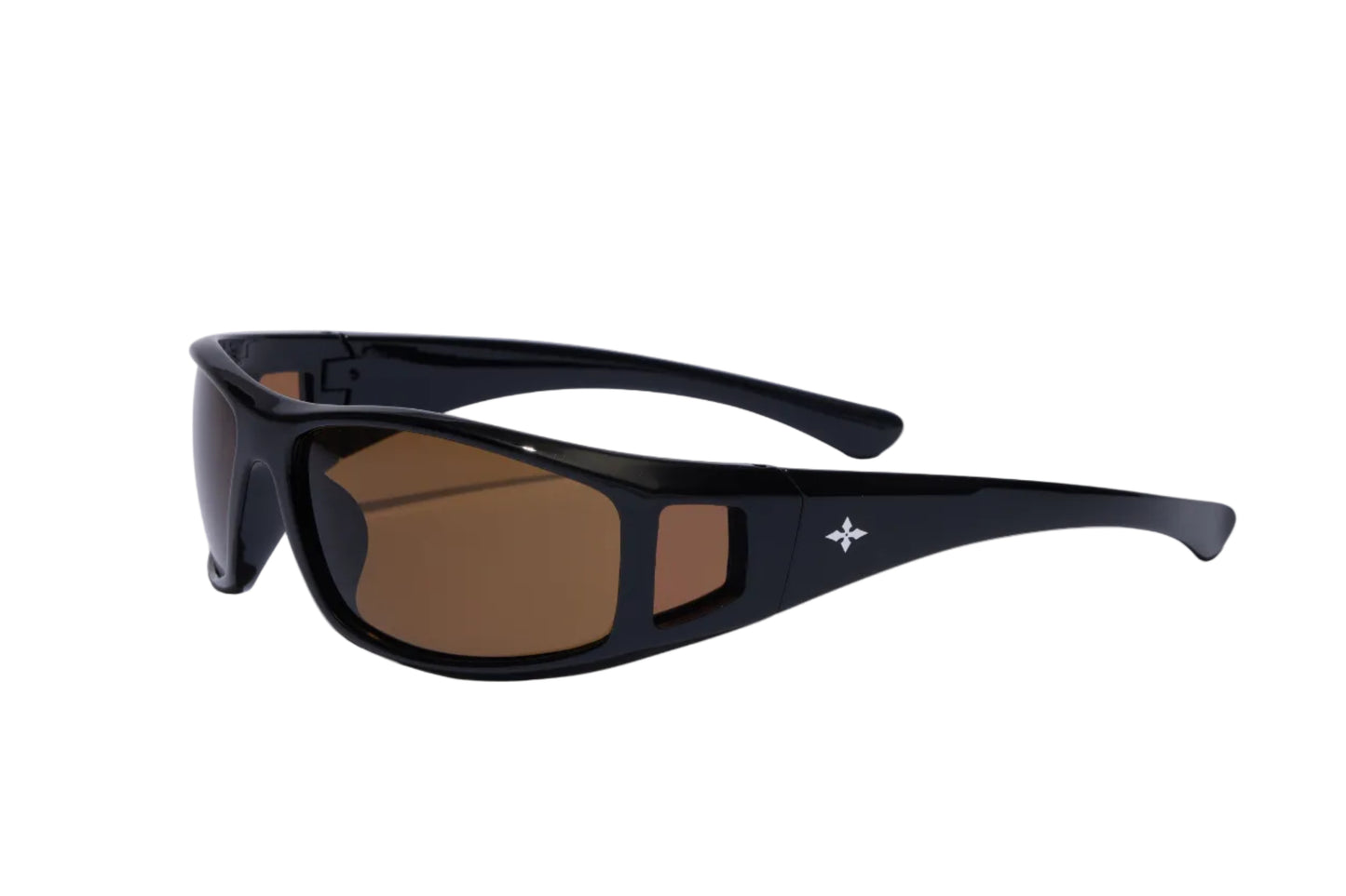 RITUAL VISION Dragster Polarised Sunglasses - Polished Black/Bronze