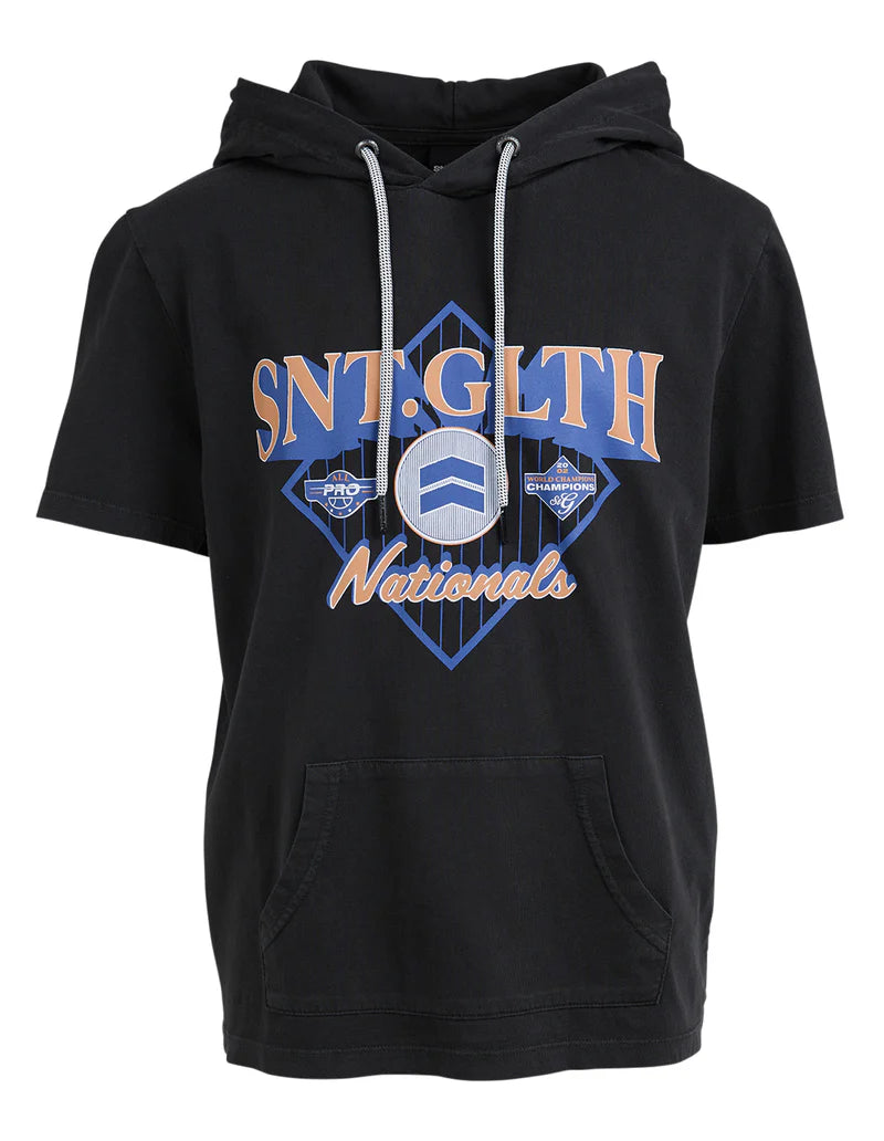 ST GOLIATH Nationals Youth Hooded Tee - Washed Black