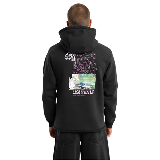 THRILLS Lighten Up Slouch Short Mens Hoodie - Twilight Black