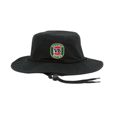 GILROY CO Victoria Bitter Logo Wide Brim Hat - Black