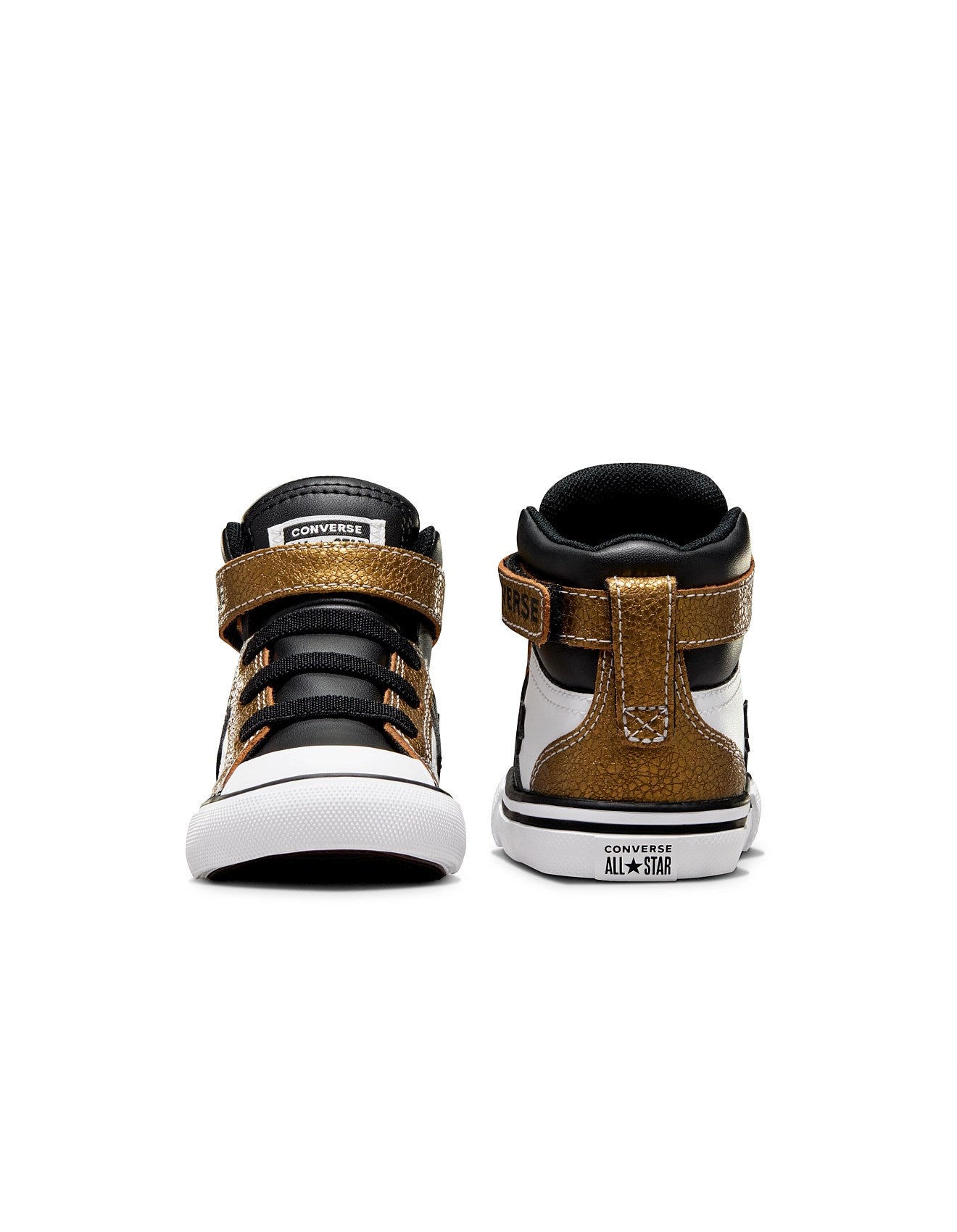 CONVERSE Pro Blaze Strap Infant Hi Shoe - White/Black/Gold