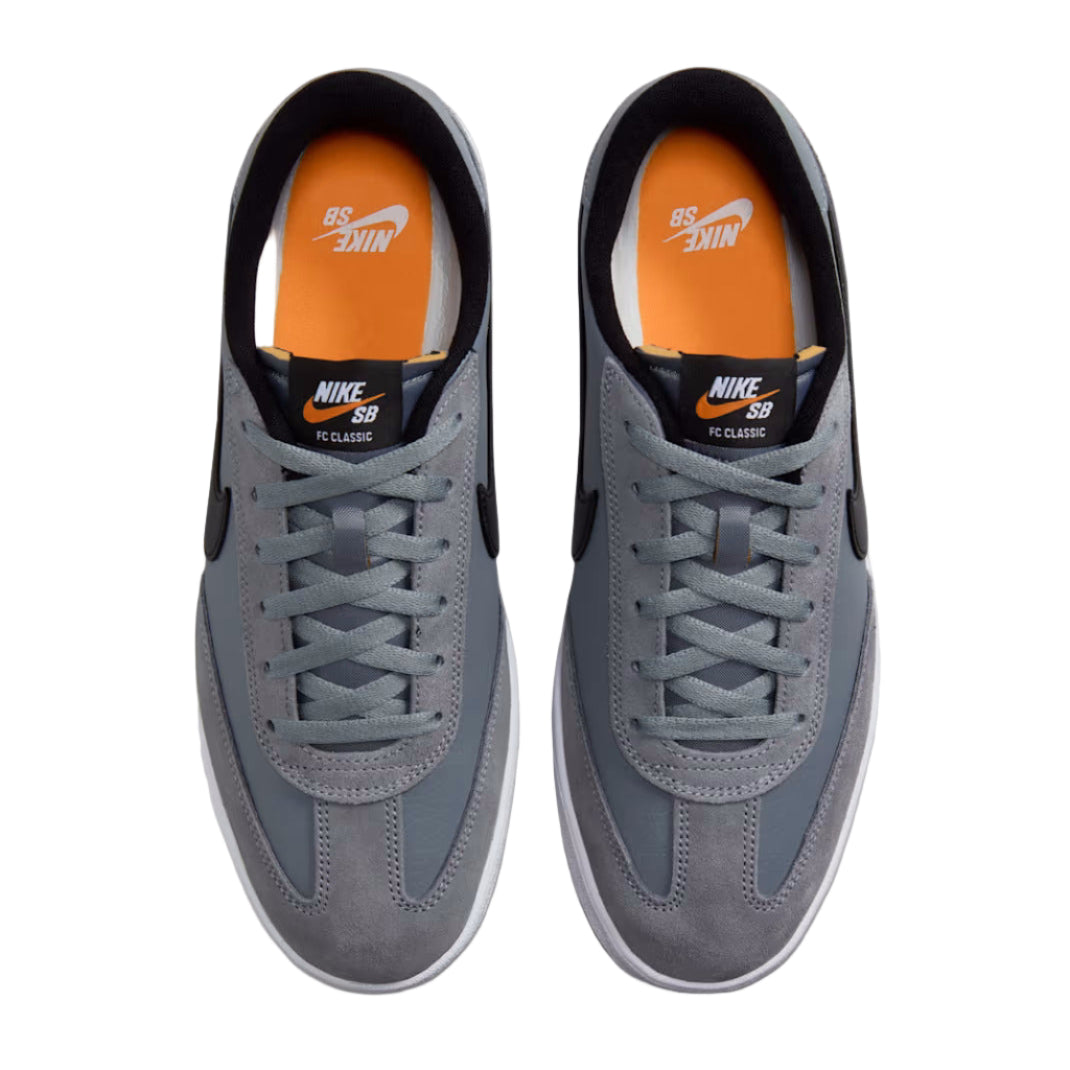 NIKE SB FC Classic Shoe - Cool Grey/White/Vivid Orange/Black