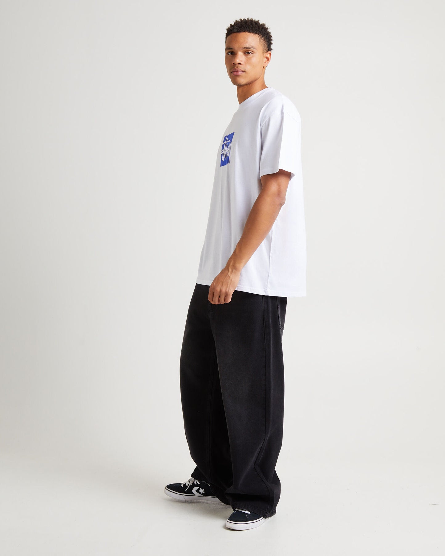 STUSSY Stock Box HW Mens Tee - White