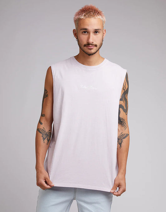 SILENT THEORY Logo Mens Tank - Mauve