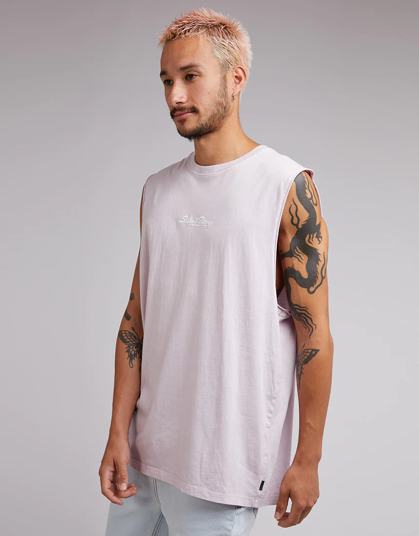 SILENT THEORY Logo Mens Tank - Mauve