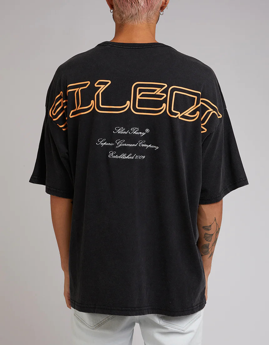 SILENT THEORY Unknown Mens Tee - Washed Black