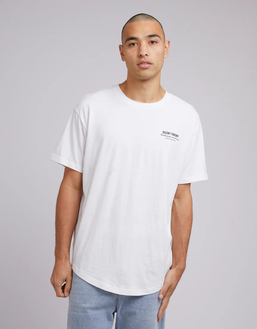 SILENT THEORY Customs Mens Tee - White