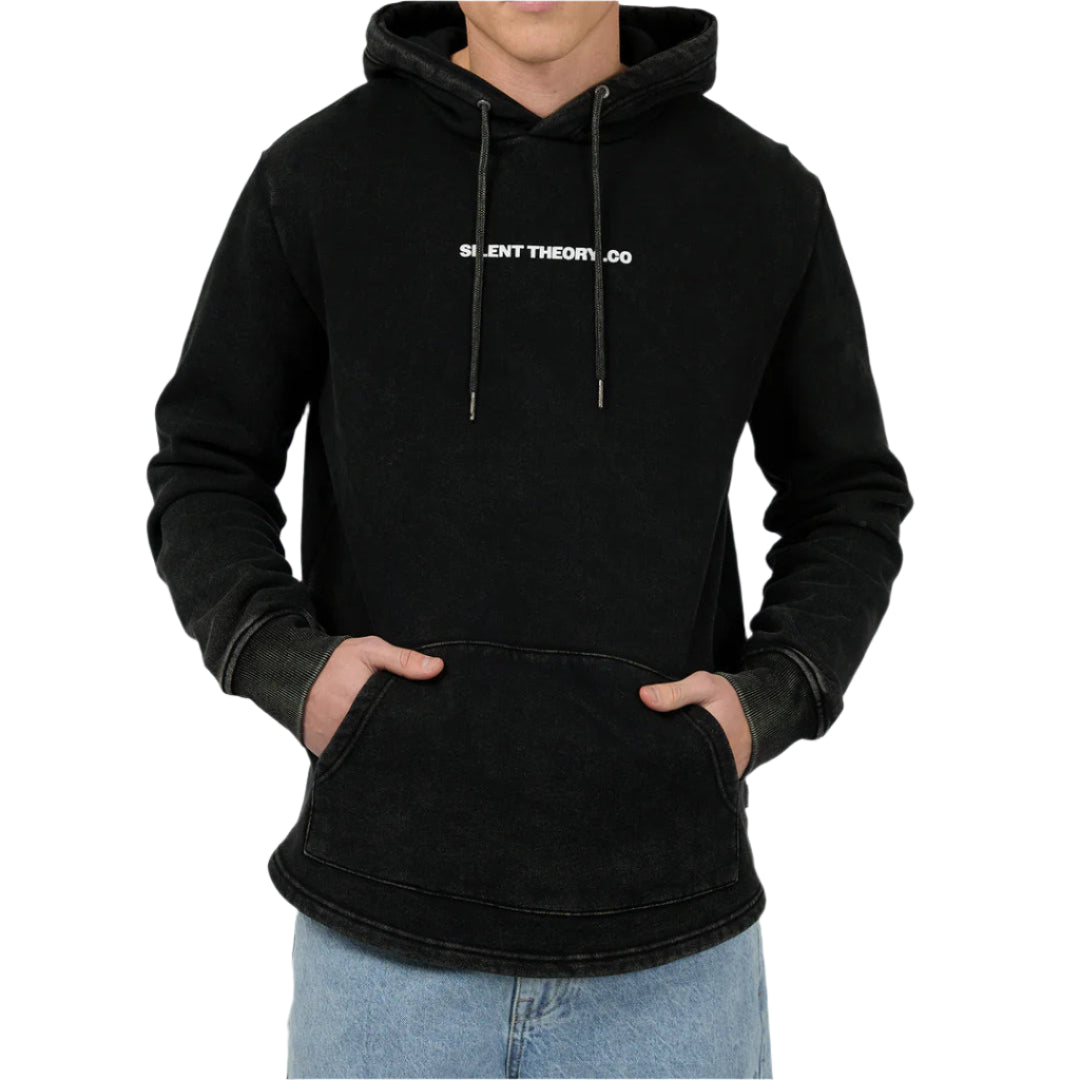 SILENT THEORY Members Mens Hoodie - Washed Black