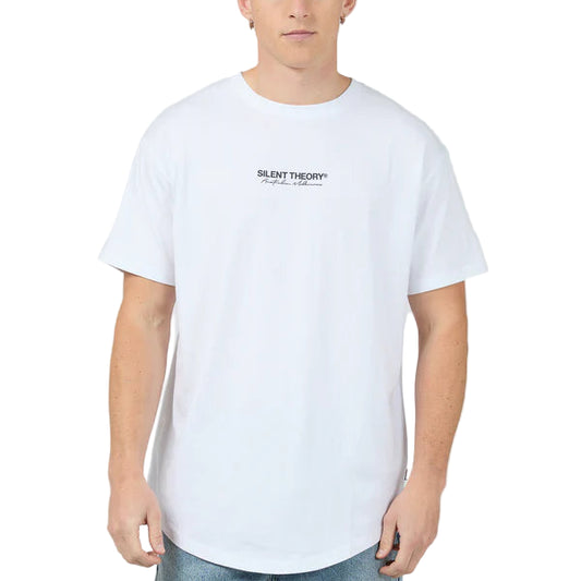SILENT THEORY Invest Scoop Mens Tee - White