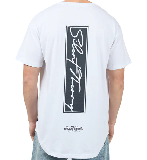 SILENT THEORY Invest Scoop Mens Tee - White