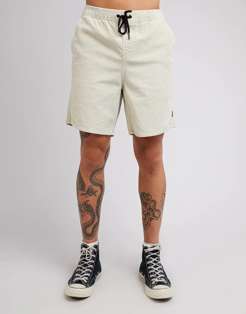 SILENT THEORY Cord Shorts - Beige