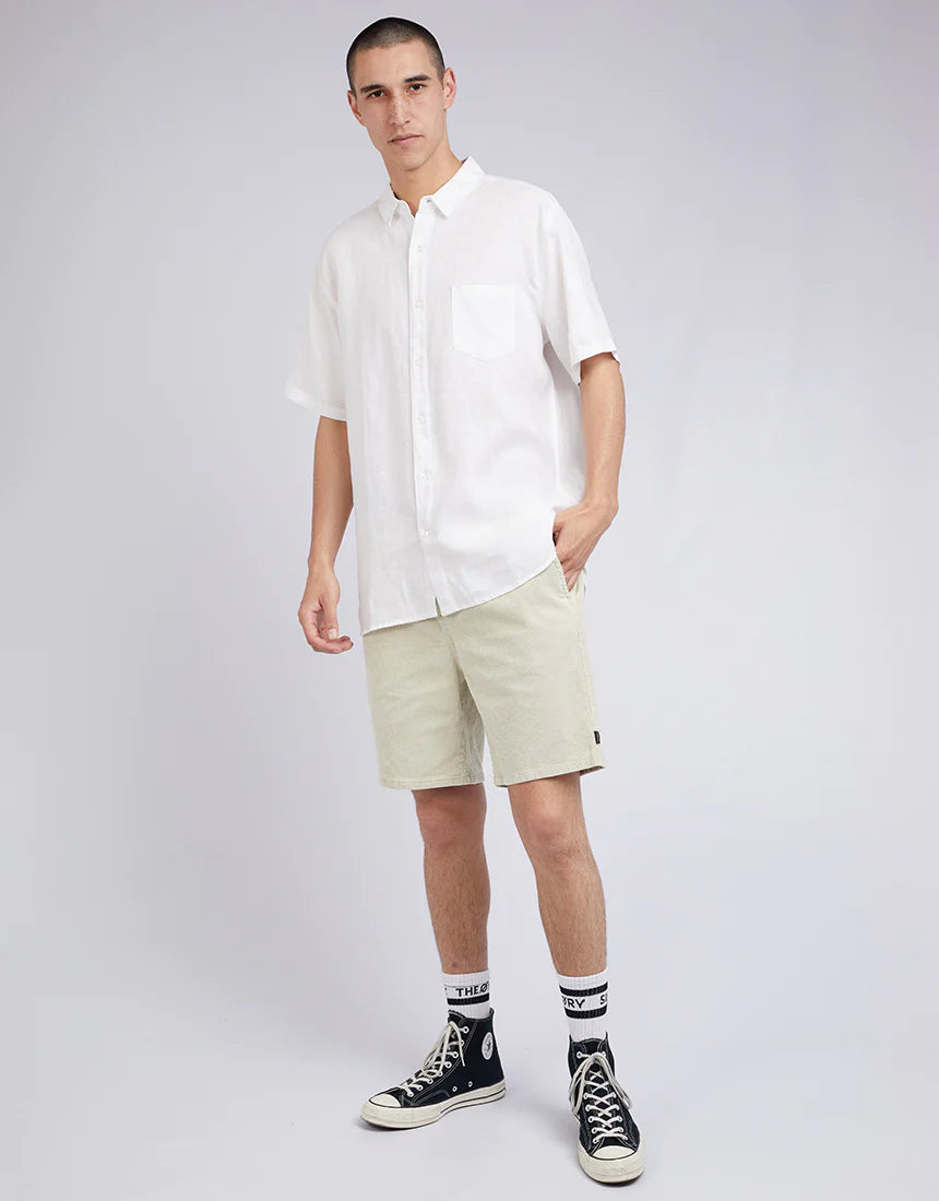 SILENT THEORY Cord Shorts - Sand