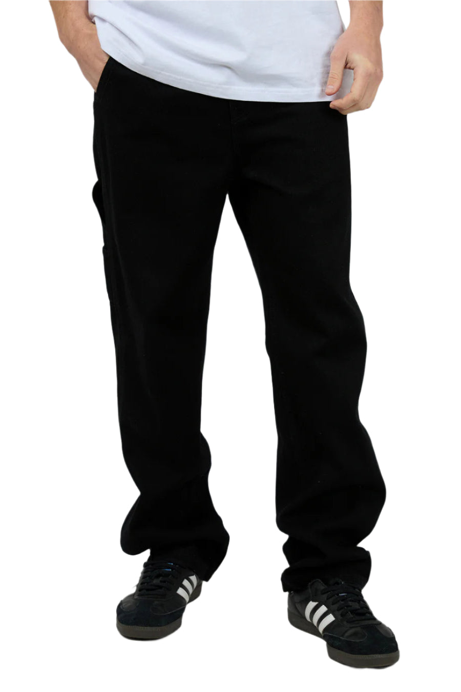 SILENT THEORY Carpenter Mens Pant - Washed Black